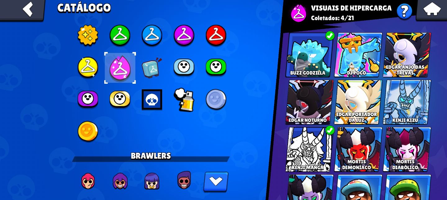 Conta de Brawl Stars 20k de troféus e muitos brawlers!!