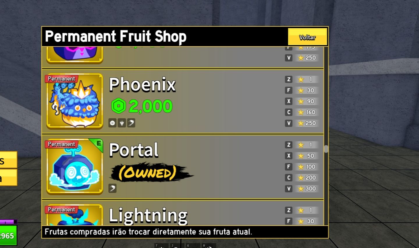 Conta Blox Fruits Com Portal e Ice Permanente