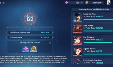 Conta Solo Leveling Arise END GAME 9MM de Poder