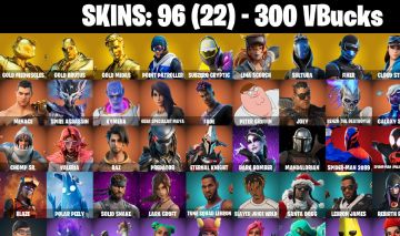 96 Skins | GOLD MIDAS | GOLD BRUTUS | SUBZERO CRYPTIC | POINT PATROLLER | 300 VB
