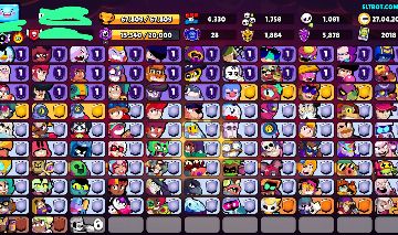 CONTA MONSTRA DE BRAWL STARS - 318 SKINS