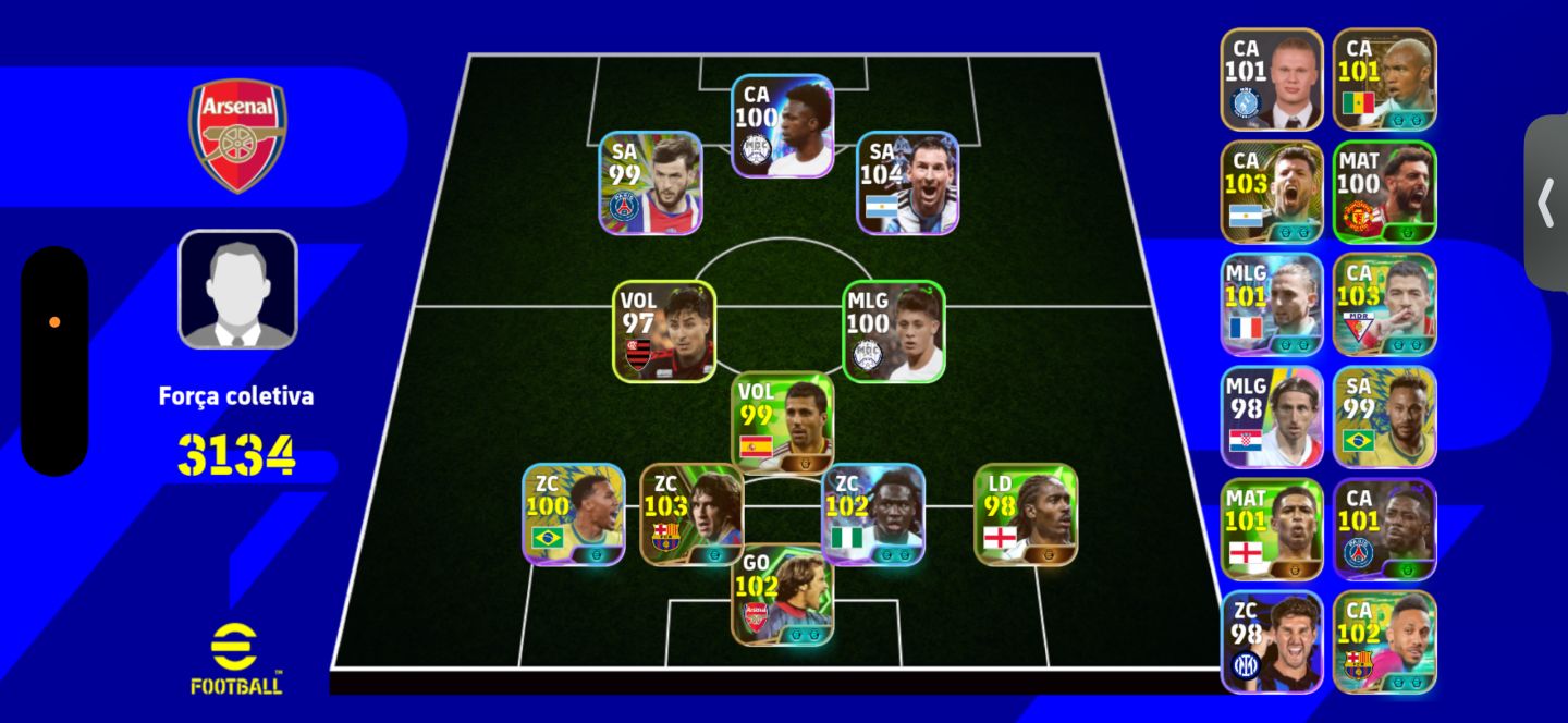 CONTA DE EFOOTBALL PARA INICIAR MUITO BEM!