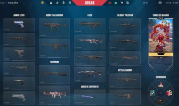 CONTA VALORANT COM 4 SKINS DE VANDAL PRIMORDIUN EVORI RGX ZEROFANG