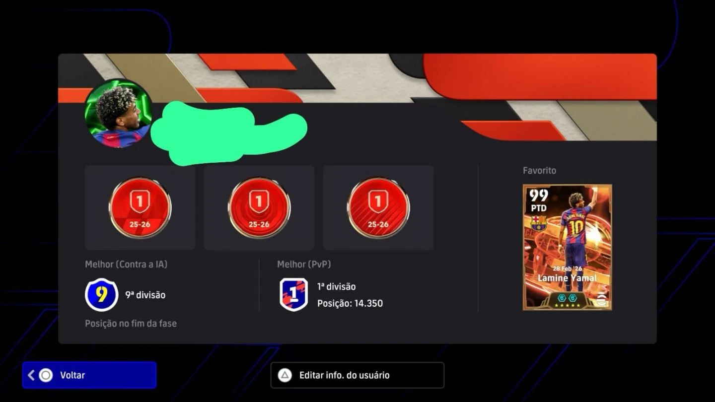 Conta Efootball Ps4/ps5 Completa + Games