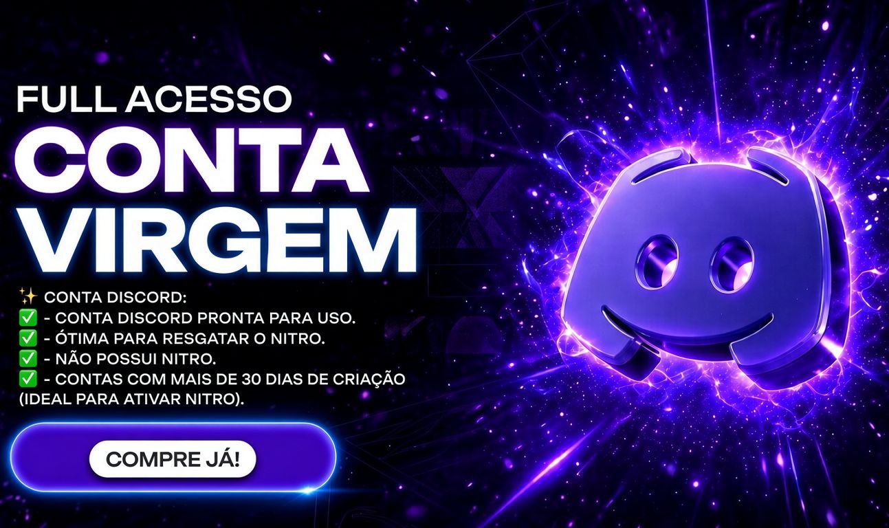 CONTAS DISCORD VIRGEM +30 DIAS PARA RESGATAR LINKS DE NITRO