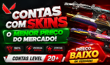 [MENOR PREÇO DO MERCADO] CONTA VALORANT LVL 20+ VERIFICADA | COM E SEM SKINS