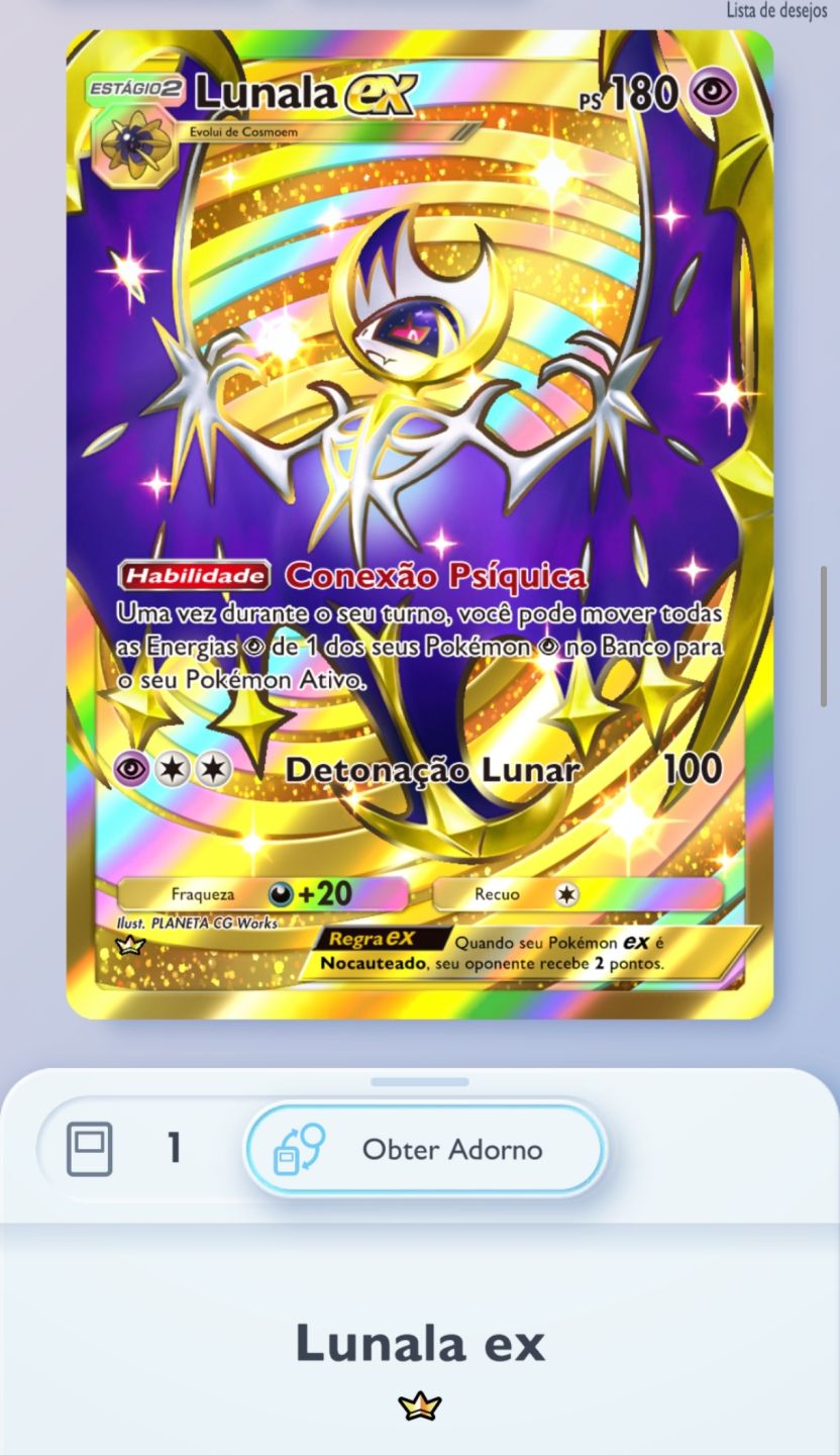 Conta Pokémon TCGP 5.080+cartas 300+EX 70+Mega EX 40+Brilhantes 27 Arcoíris