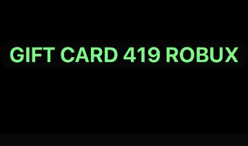 GIFT CARD VIRTUAL DE 419 ROBUX - Roblox - Robux - GGMAX