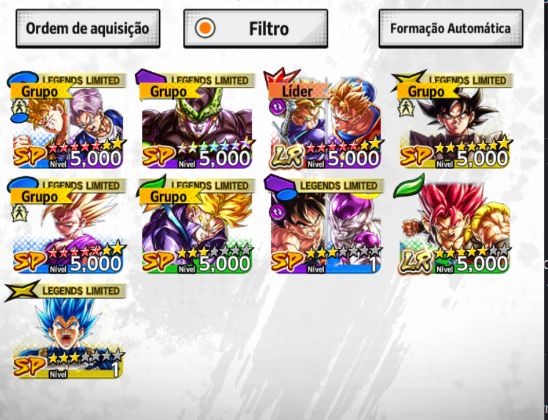 Dragon ball legends, 2 Lr, time full estrelado meta pronta PvP