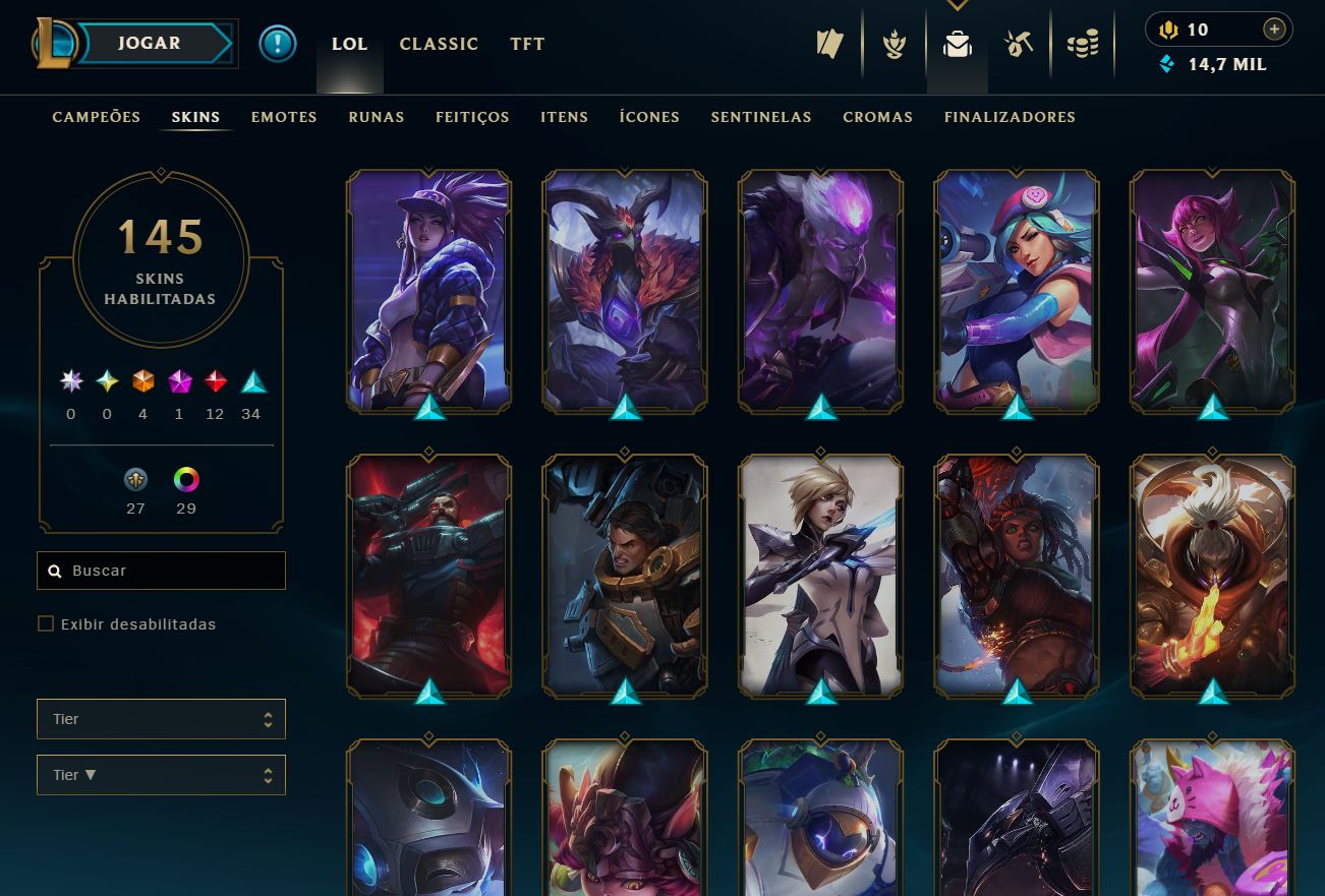 CONTA LOL 2016 DONO ÚNICO | ESMERALDA | 145 SKINS | 4 ULTIMATES | TODOS CAMPEÕES