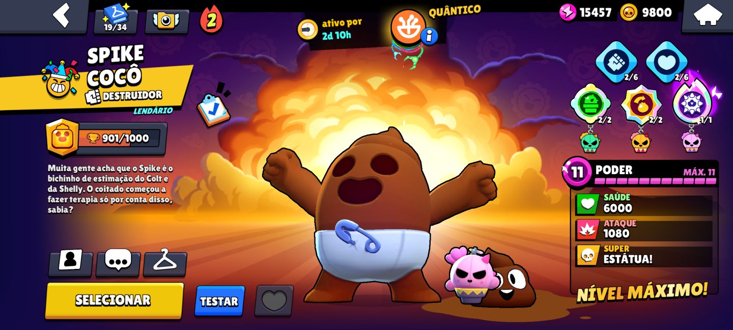 Conta de brawl stars 42k de troféus, desde 2019, várias skins