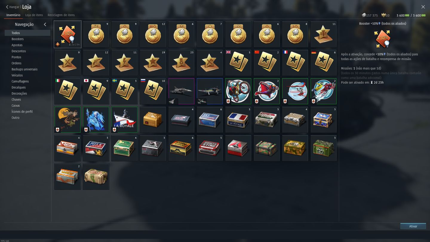 CONTA DE WAR THUNDER LEVEL 100