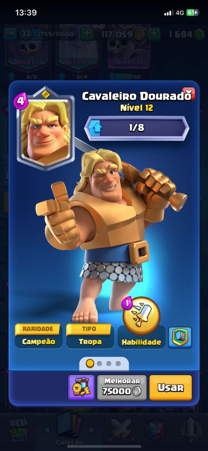 Conta clash royale com 1 passe de batalha da bruxa, e outras evoluções No PRECIN