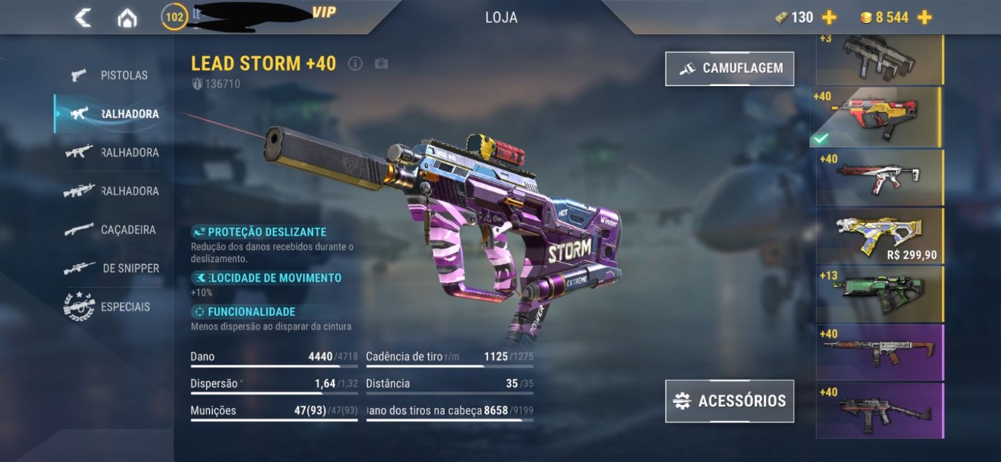 CONTA MODERN STRIKE COM MAIS DE R$16.000,00 INVESTIDOS