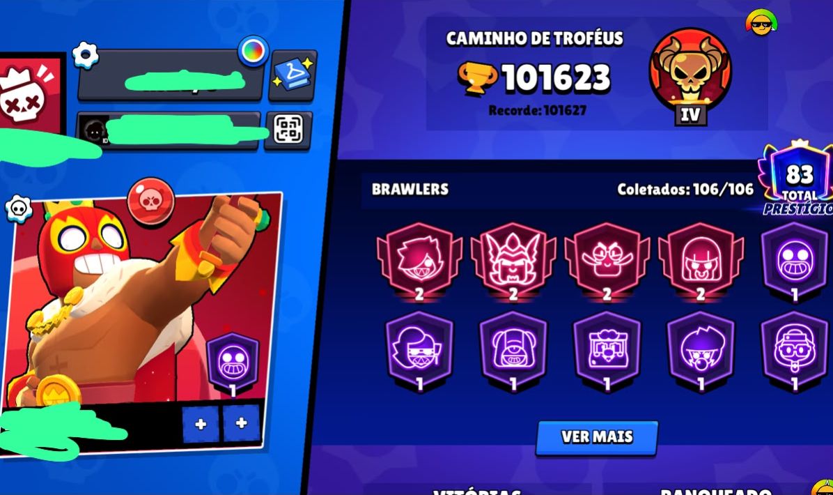 Conta BRAWL STAR RARÍSSIMA.