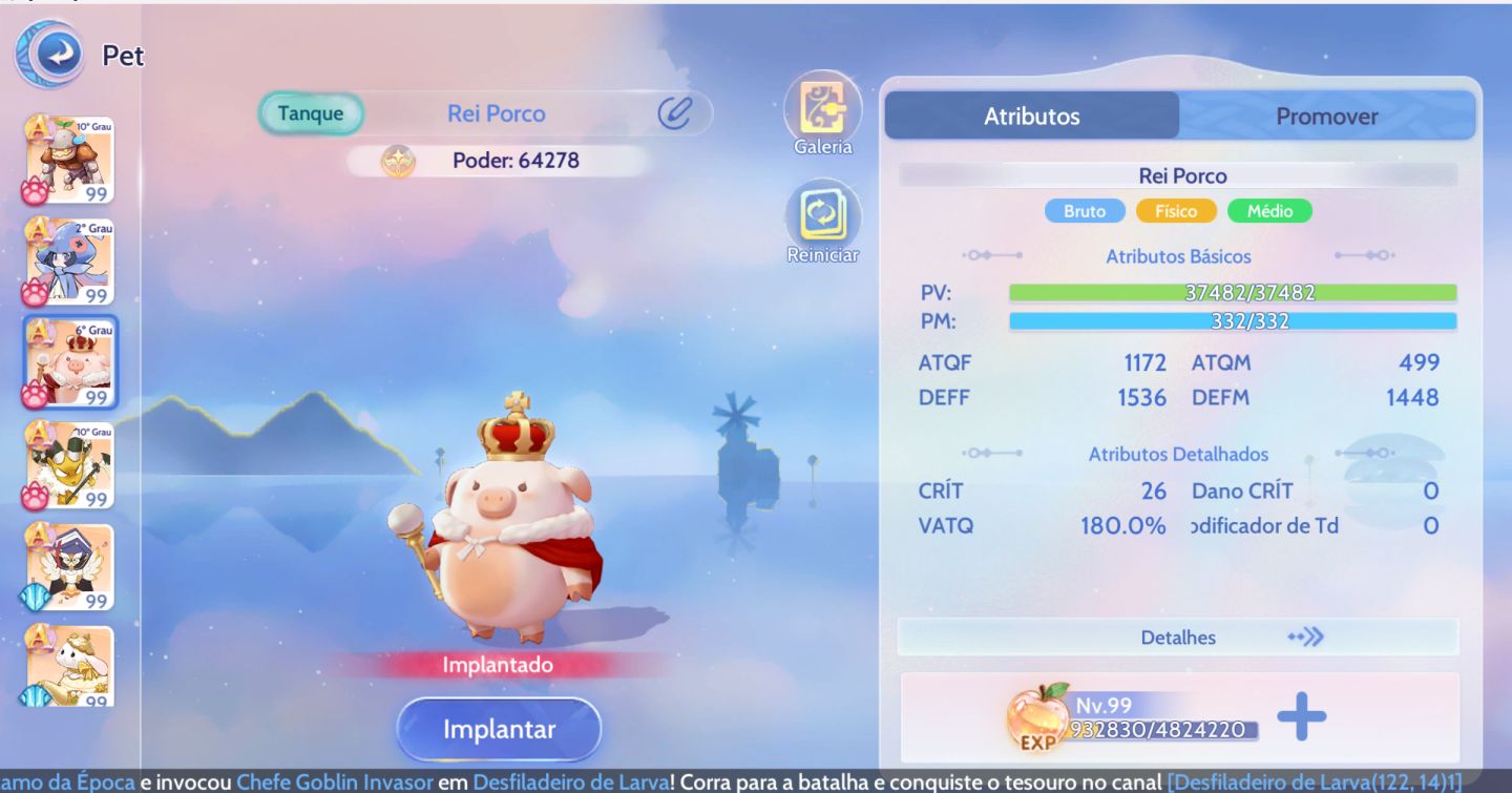 Conta ragnarok origin classic angeling 4 Priest full tank 305 power