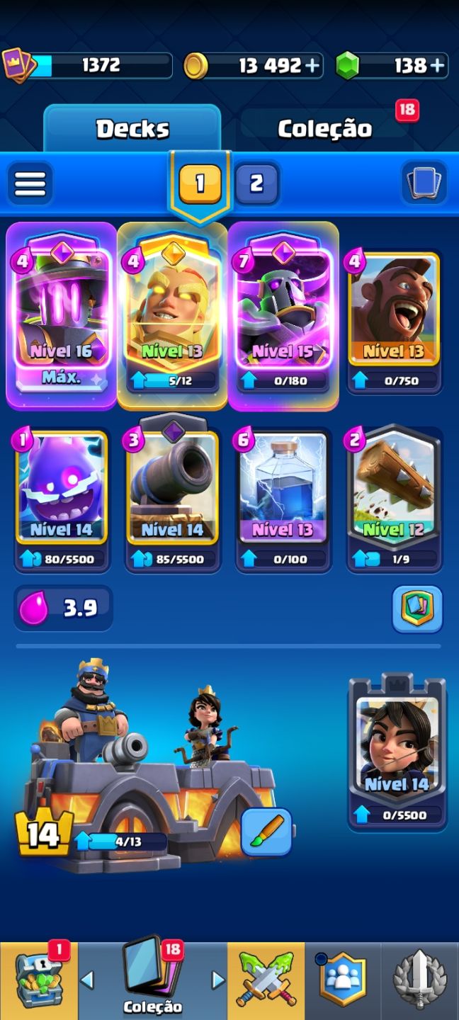 Conta de clash royale com passe da fornalha por valor acessível, Fornalha 16!!