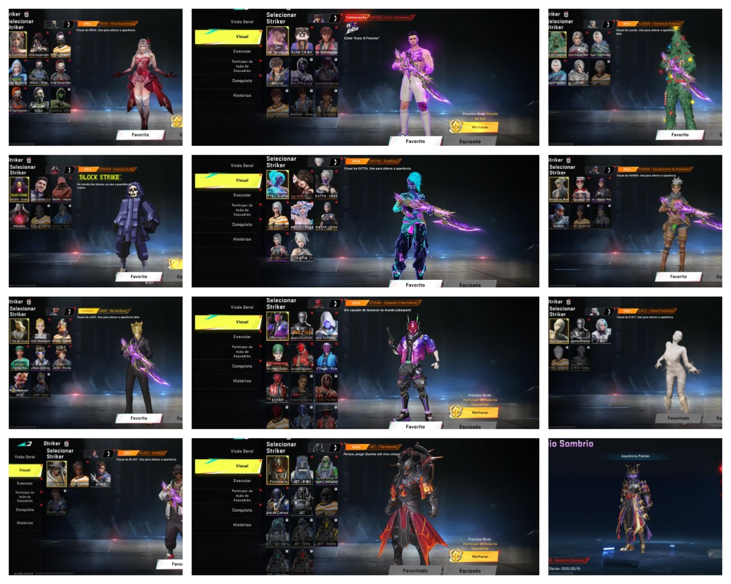 Conta levei máximo,Full SKINS!!!