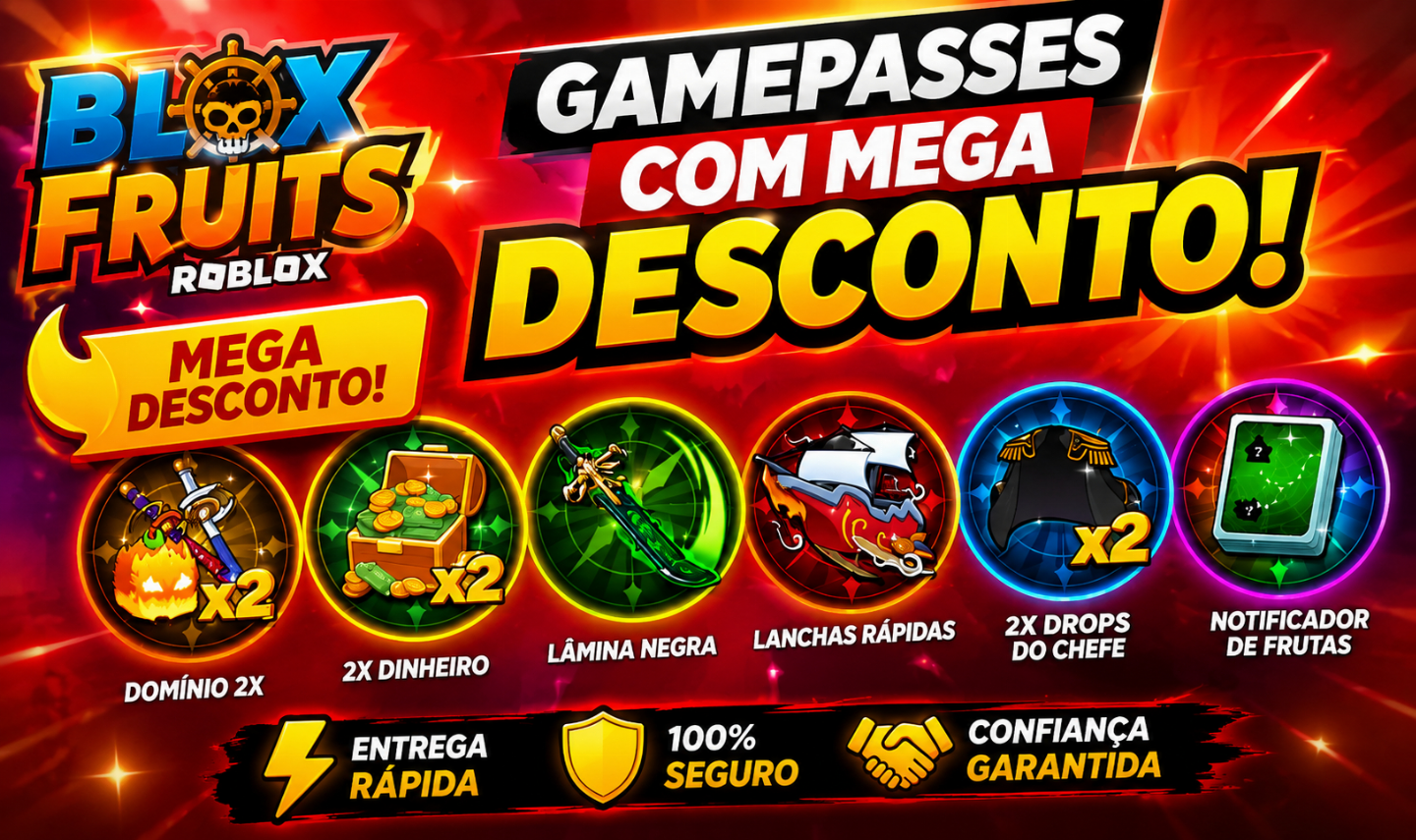 BLOX FRUIT GAMEPASS ( MELHORES PREÇOS)