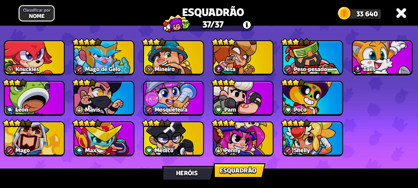CONTA SQUAD BUSTERS À VENDA ALTA PROGRESSÃO