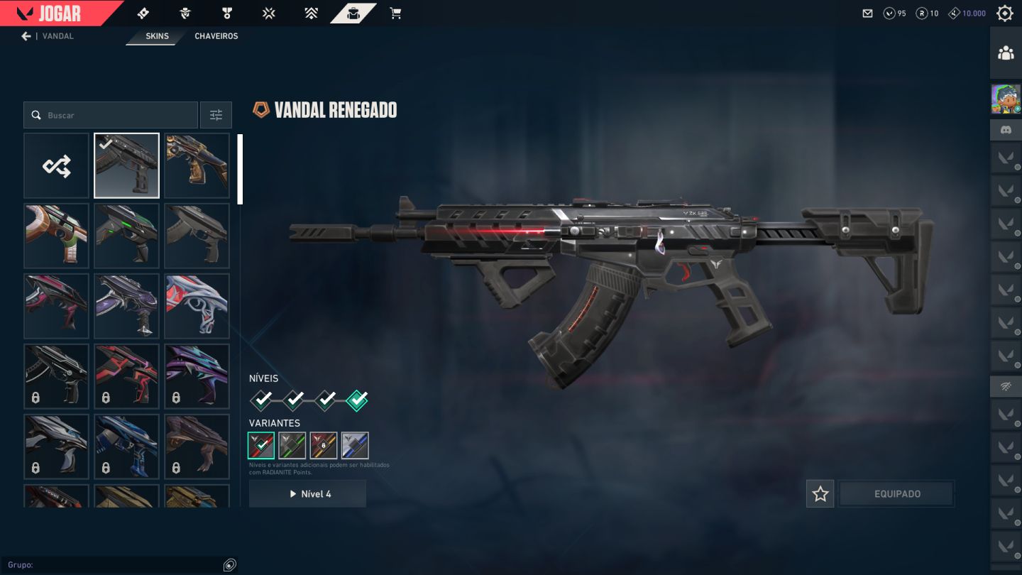 CONTA VALORANT COM AS SKINS MAIS DESEJADAS DO GAME