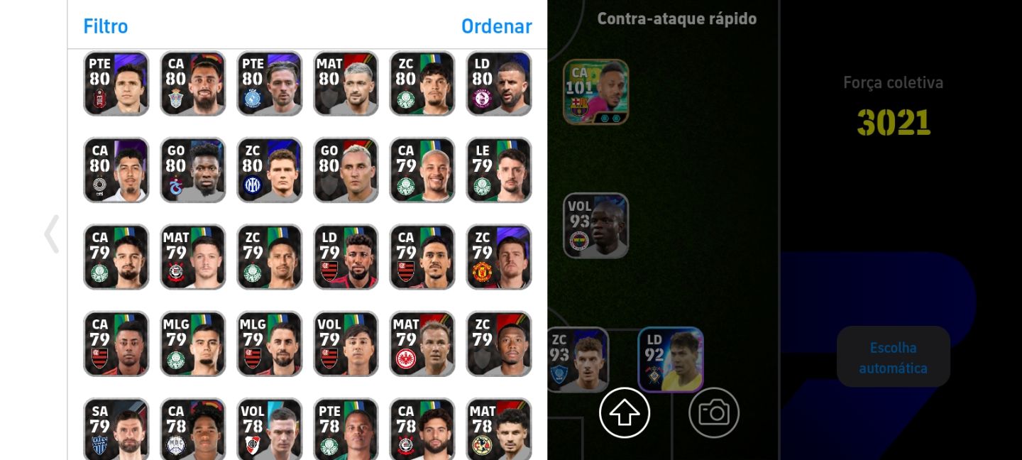 CONTA EFOOTBALL TOP PRA INICIAR