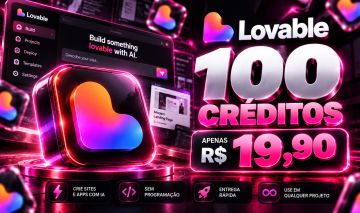 [PROMOÇÃO] CONTAS LOVABLE.DEV AI COM 15,20,25 ou 100 CRÉDITOS