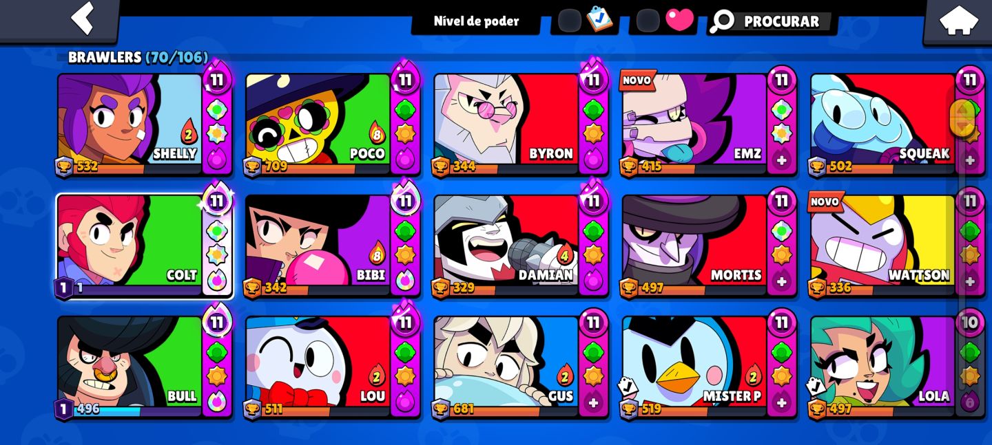 BRAWL STARS: CONTA TOP PRONTA PARA JOGAR