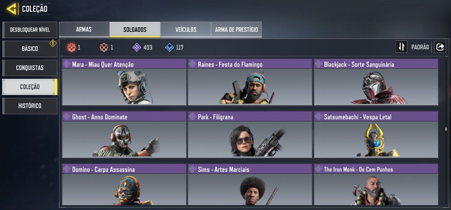 Conta CoD mobile mais rara do jogo e cheios de itens lendarios.