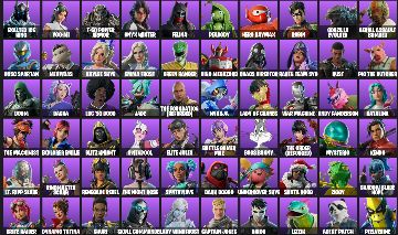 Conta Fortnite 71 Skins | Godzilla, Baymax, Robin + Marvel