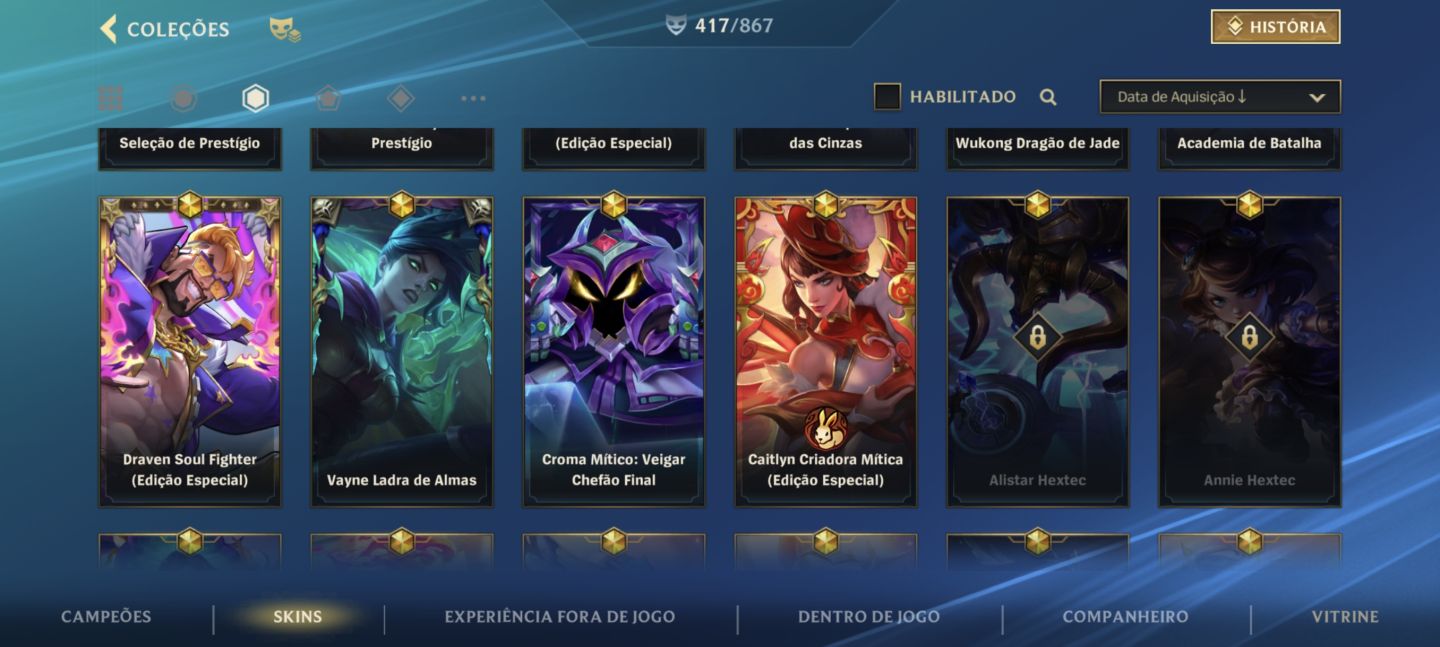 CONTA WILD RIFT | 5x DESAFIANTE 3x MONARCA +79K DE COLECIONADOR ( Main Vayne)
