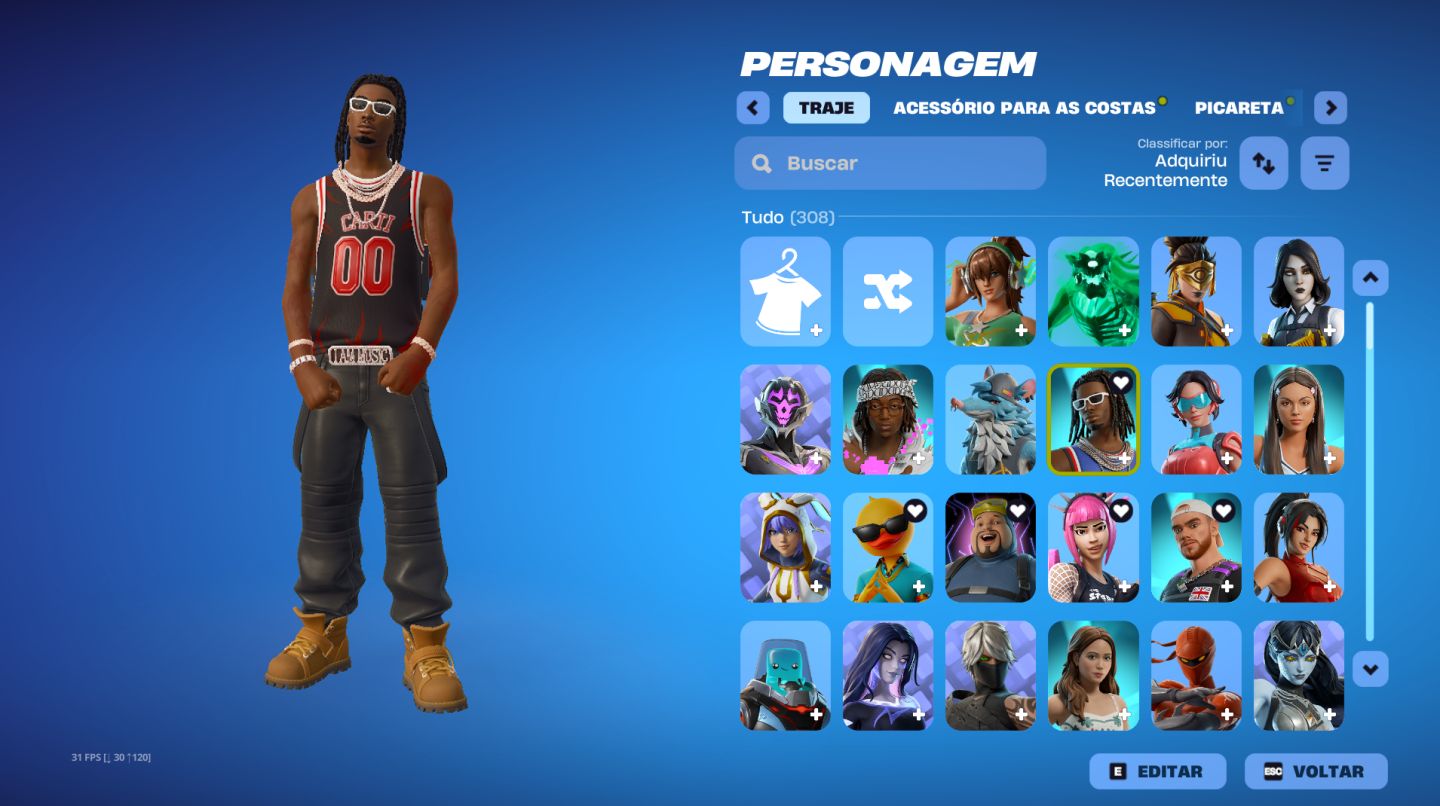 CONTA FORTNITE SEASONS ANTIGAS E PACOTES EXCLUSIVOS