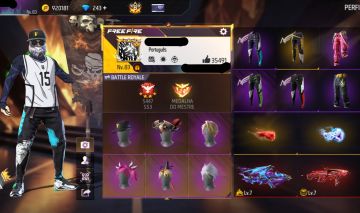 CONTA FREE FIRE LEVEL 83 COM SEGUNDO PASSE 7 ANGELICAIS 850+ PEITORAIS PRIME 8
