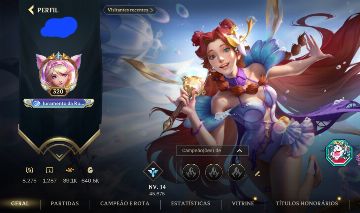 CONTA WILD RIFT COM NICK AZUL DE SERAPHINE LULU NAMI JANNA SORAKA E MAIS