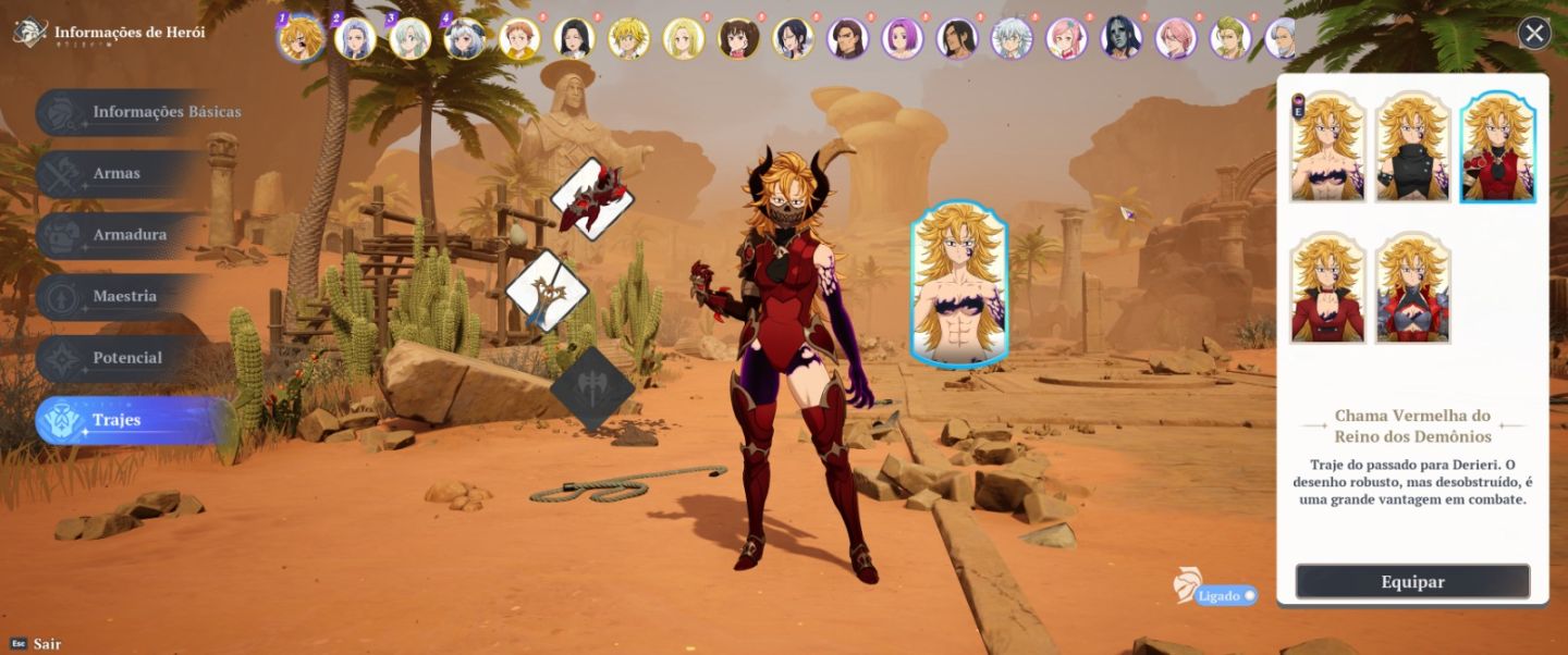 CONTA TOP ENDGAME DERIERI P10 +150K DE CRISTAL - 7DS - THE SEVEN DEADLY SINS