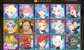 Conta COLLAB THE SEVEN DEADLY SINS X RE ZERO