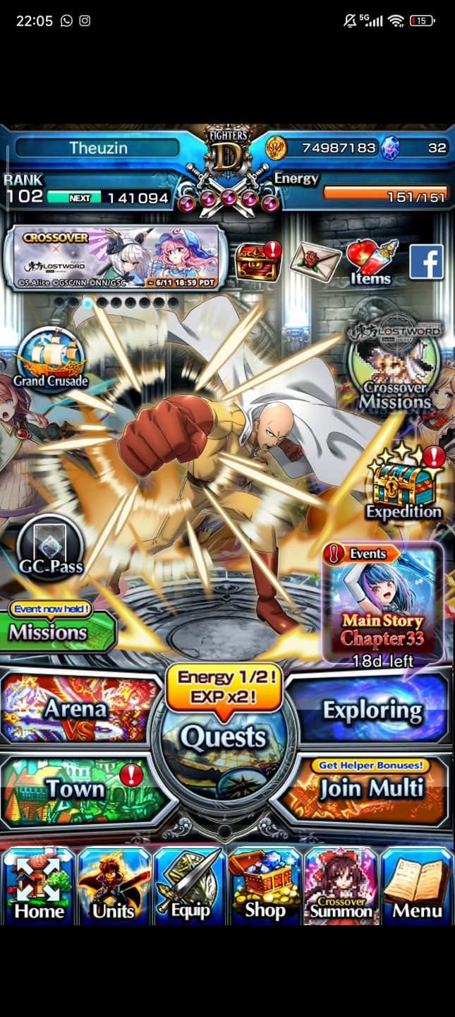 Conta boa pra iniciar no grand summoners
