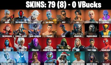 79 Skins - lara croft, doctor strange, wolverine, storm, mystique, prowler