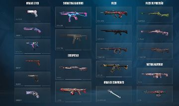 Conta valorant (elo ouro) + pacote + 150 cards + 98 chaveiros + 130 skins