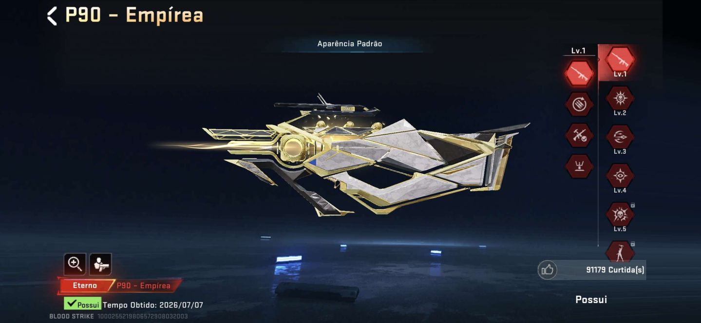 Conta boa, com espada nexus e 3 evos