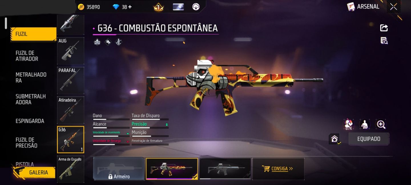 CONTA FF NÍVEL 18 COM 3 SKINS & 2 EMOTES DO NARUTO + 6 SKIN RARAS (SEU EMAIL)