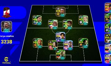 Conta Efootball com zico blitz curler - 3238 força
