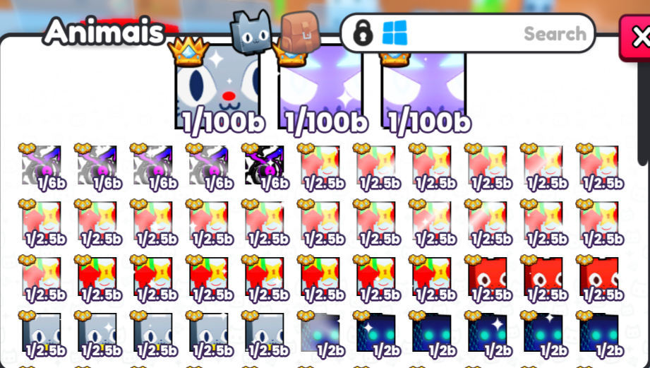 Pets go huges a venda (os que nao tem preço a negocia no chat)