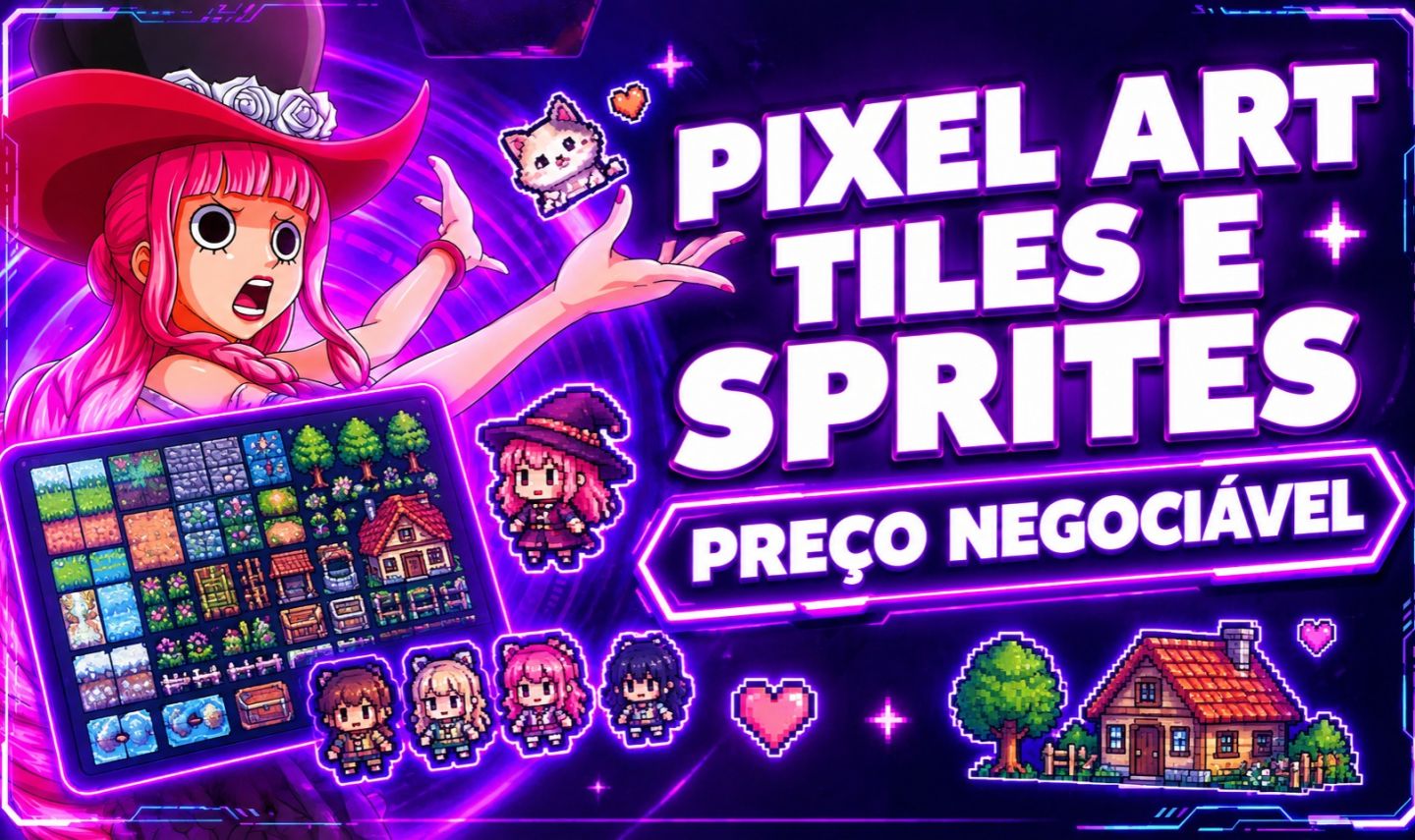 FAÇO PIXEL ART/UIKIT PREÇO ACESSÍVEL