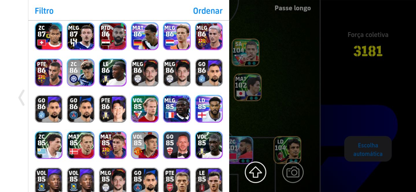 FULL BRAVA EFOOTBALL! FORÇA 3181 |MESSI 104|SUÁREZ 104|CASILLAS 105|BEBETO 104|