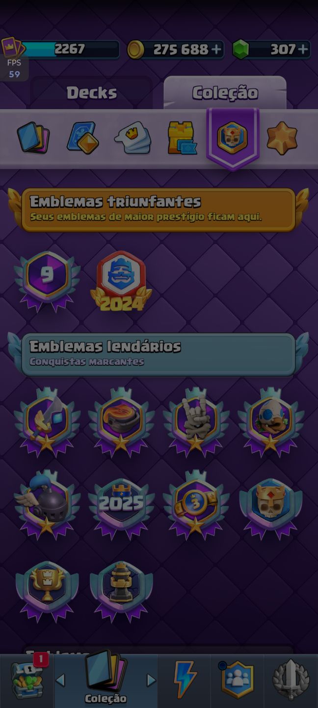 Conta de Clash Royale Profissional
