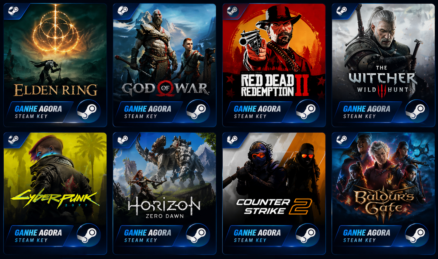 KEYS STEAM TOP (+R$200 / +R$100) ENTREGA RÁPIDA GARANTIDA!