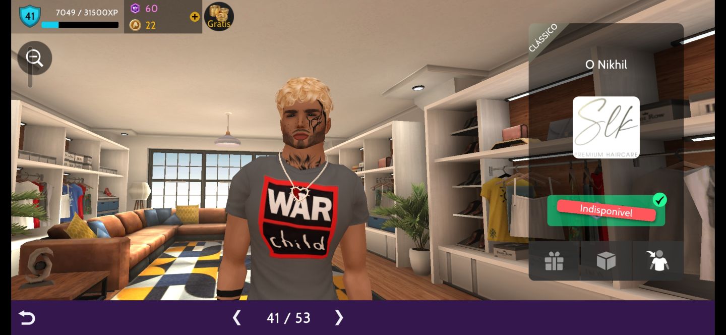 Conta masculina nivel 41 focada em crowns com itens raros
