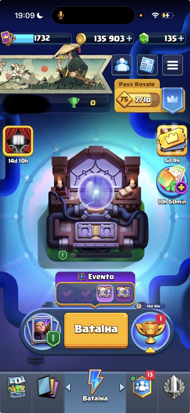 Conta Clash Royale 10 anos - 14k de troféus + conta Clash of Clans CV11