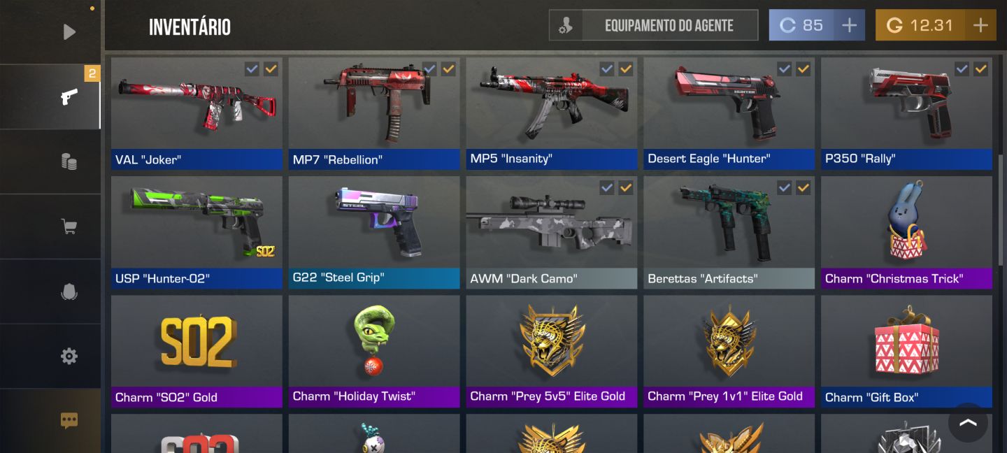 CONTA STANDOFF 2 À VENDA INVENTÁRIO RARO!